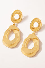 GG4147 Sculptural Ripple Drop Earrings