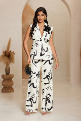 DD7025 B&W Print Jacket Vest