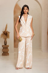 DD7057 Nude Swirl Vest Jacket