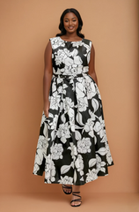 GG4112 Floral Maxi A-Line Dress