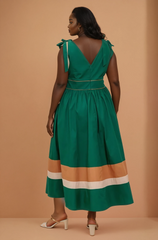 GG4115 Hunter Green A-Line Maxi