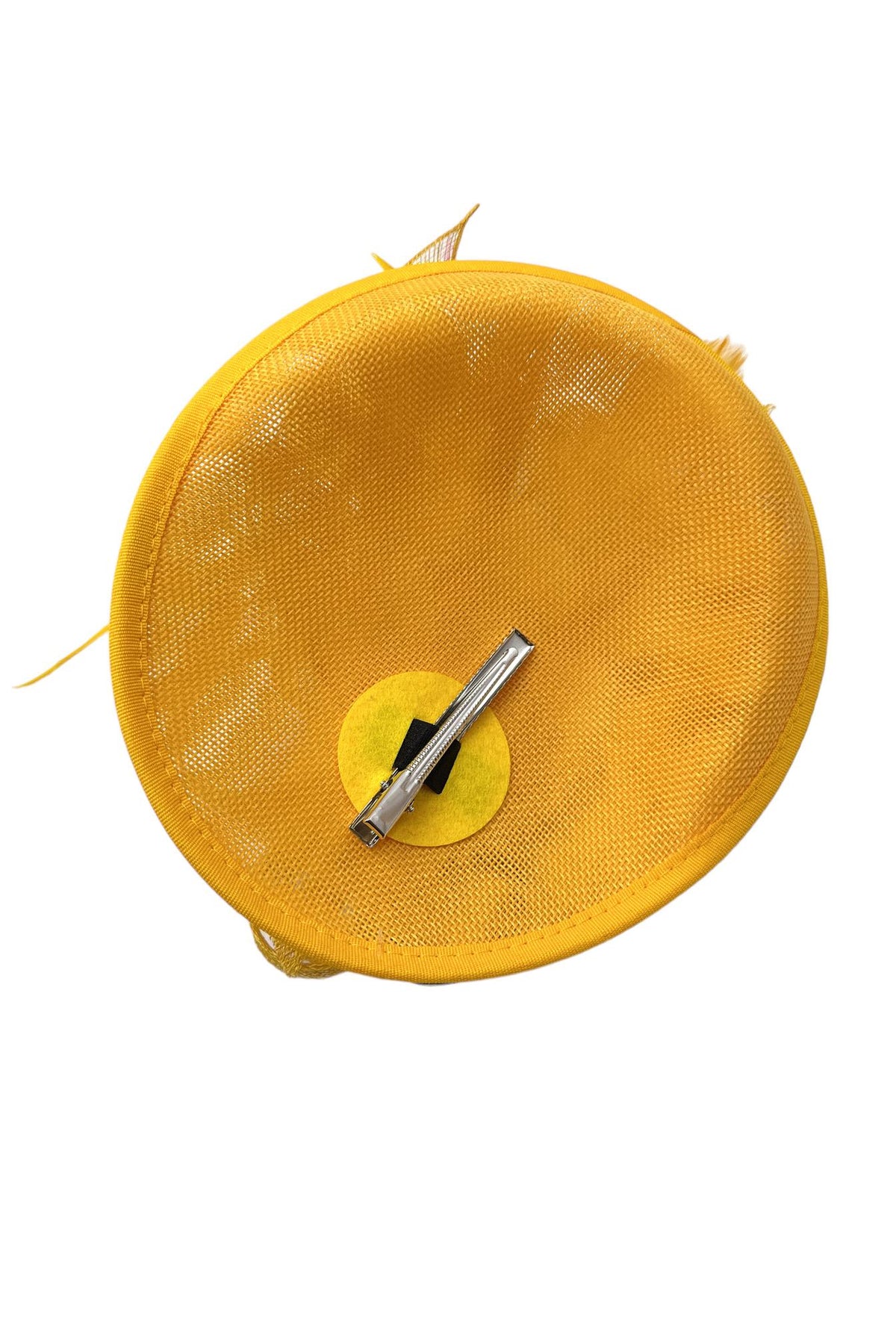 H3073 Yellow Fascinator