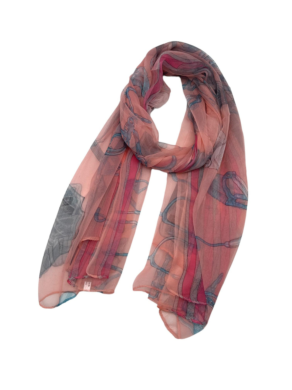 H3078 Blush Chiffon Scarf