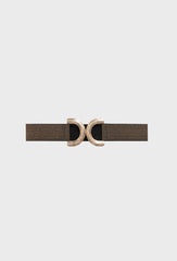 H1046 Gold Double Gold Buckle Belt