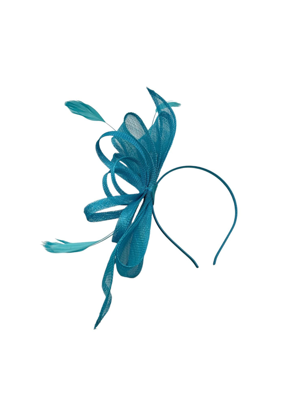 H3091 Teal Headband Fascinator