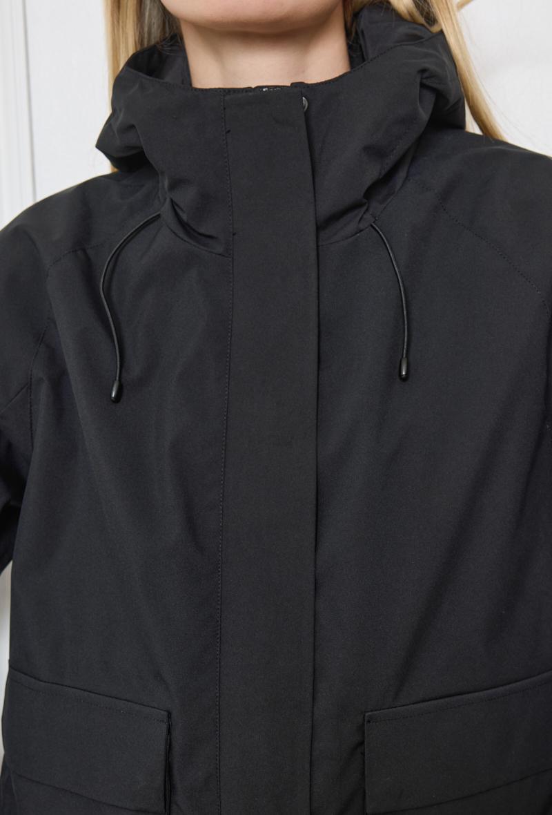 GG1017 Black Raincoat Jacket