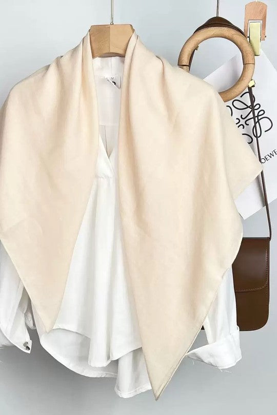 H3060 Cream Chiffon Scarf