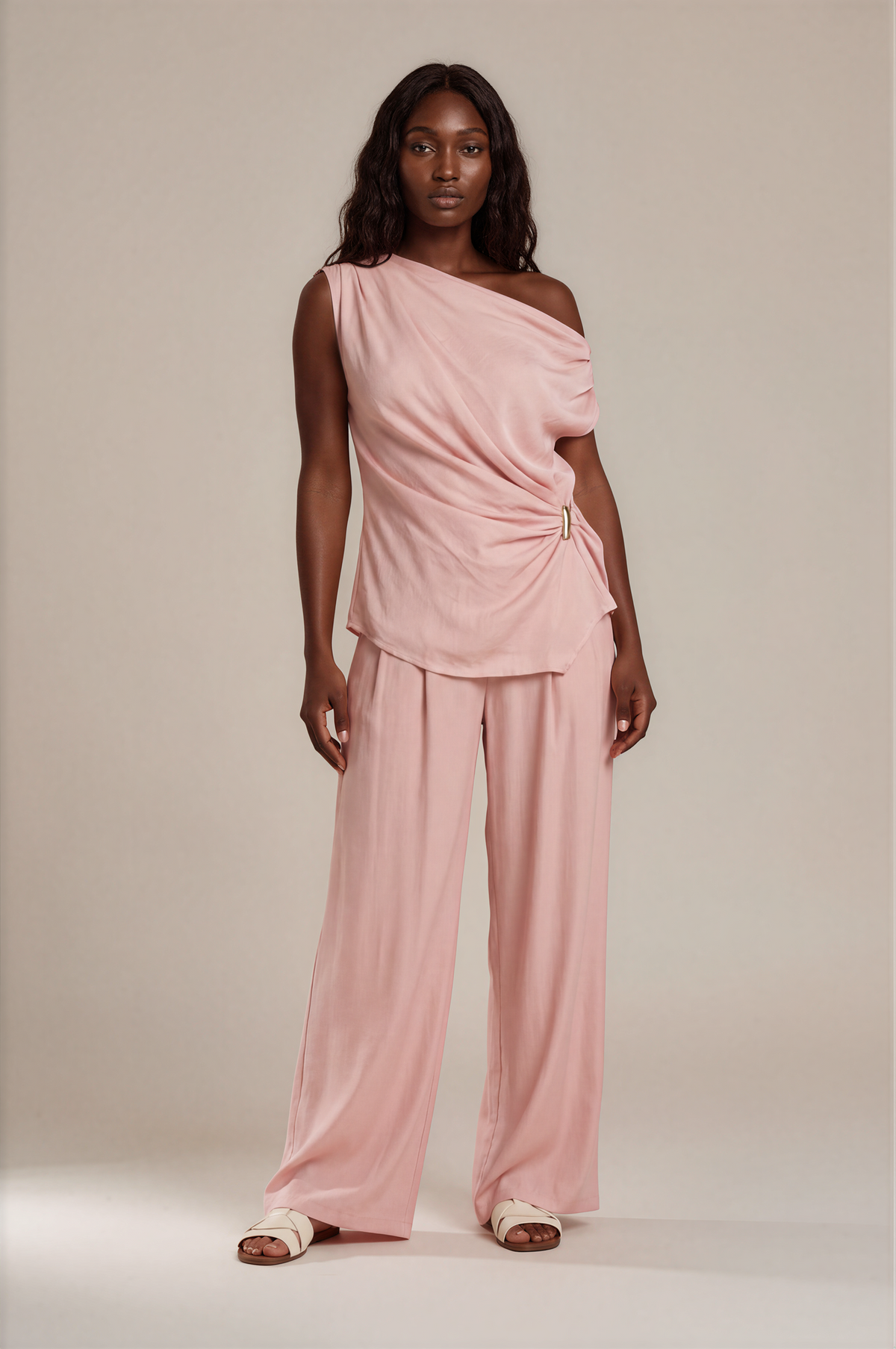H3020 Pink Off Shoulder Top