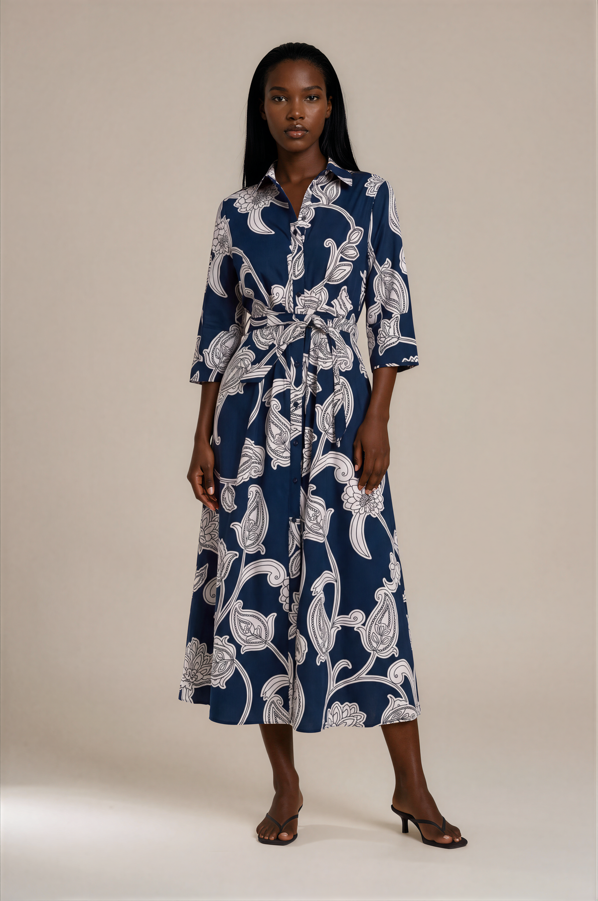H3000 Marine Blue Swirl Midi