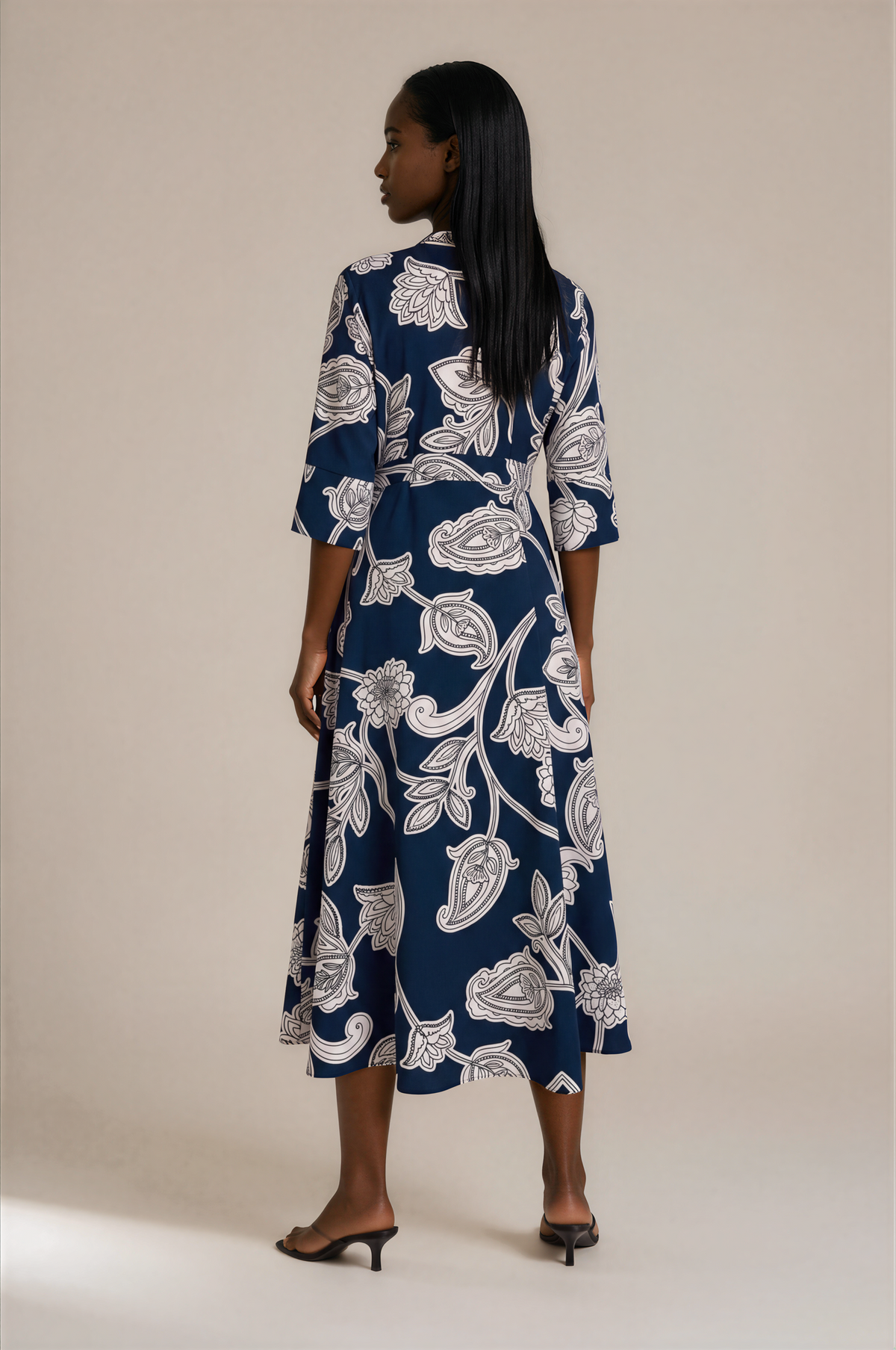 H3000 Marine Blue Swirl Midi