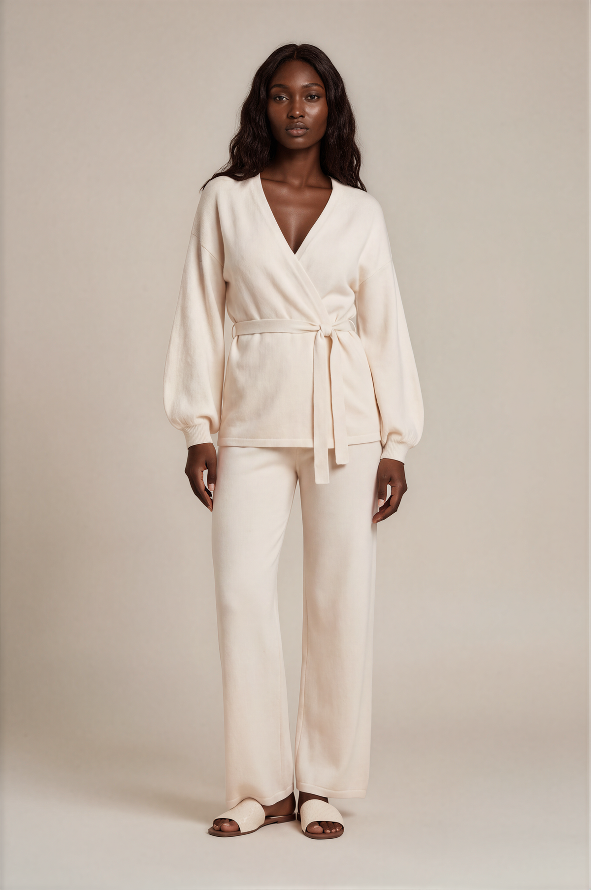 H3018 Cream Sweater Trouser