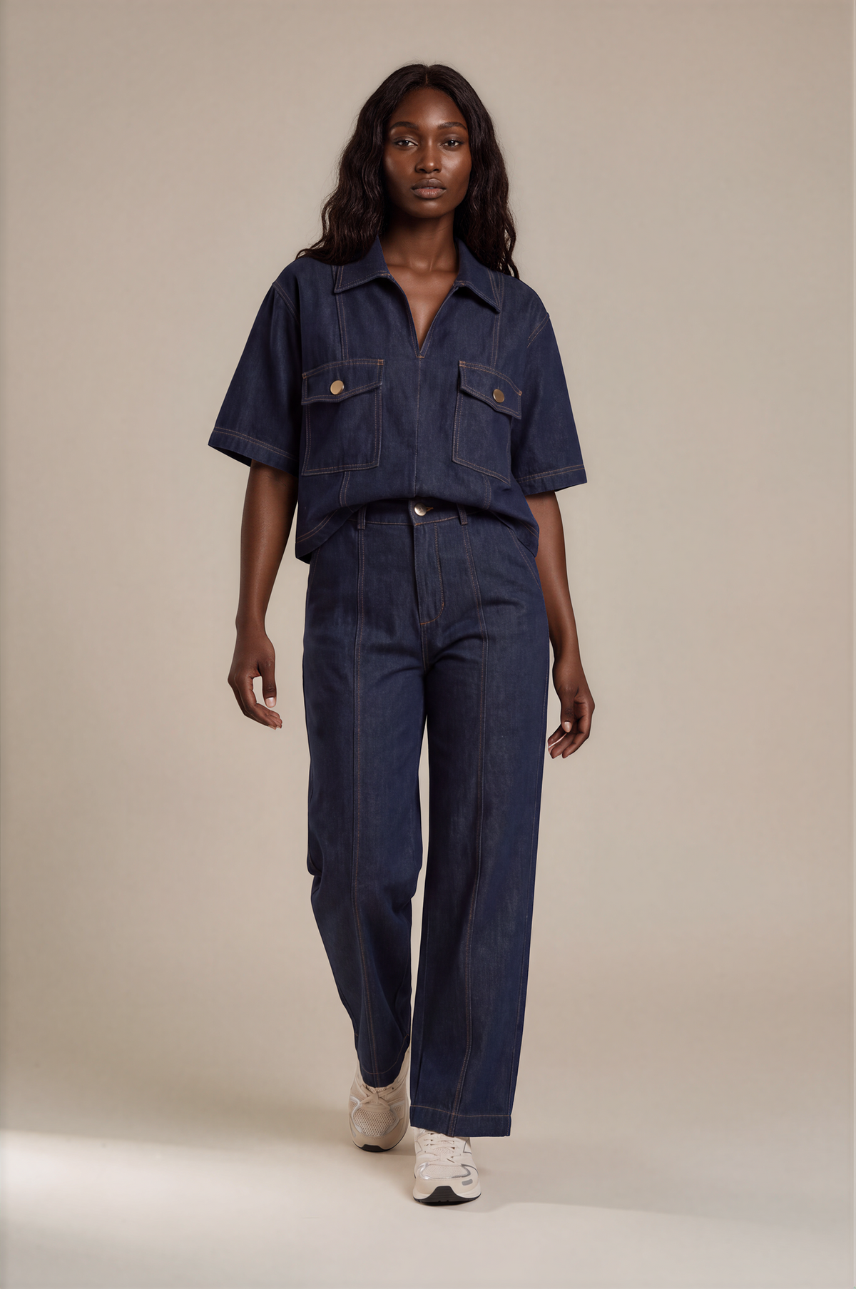 H3022 Denim Top
