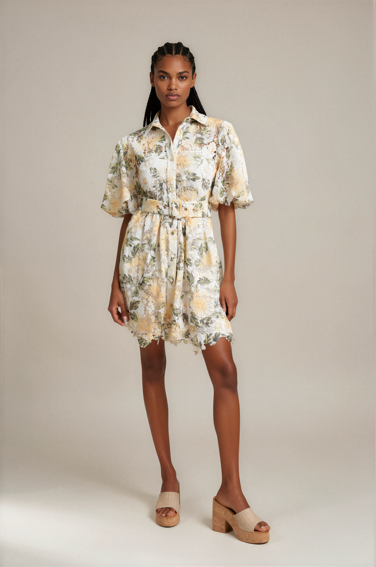 H3082 Floral Lace Event Dress