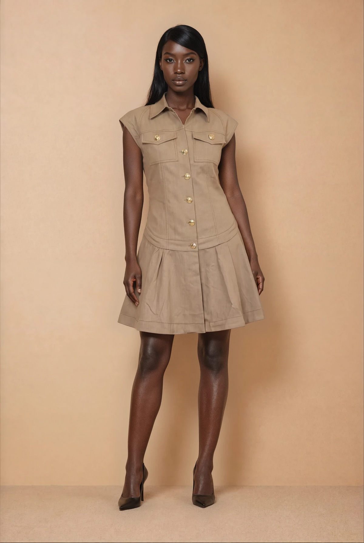 GG2152 Sand Gold Button Mini