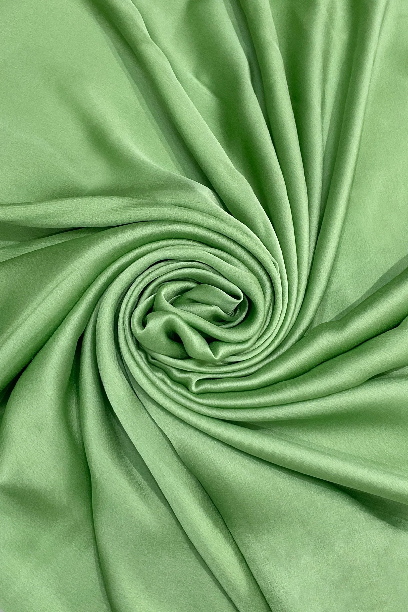 EE214 Apple Green Silk Scarf