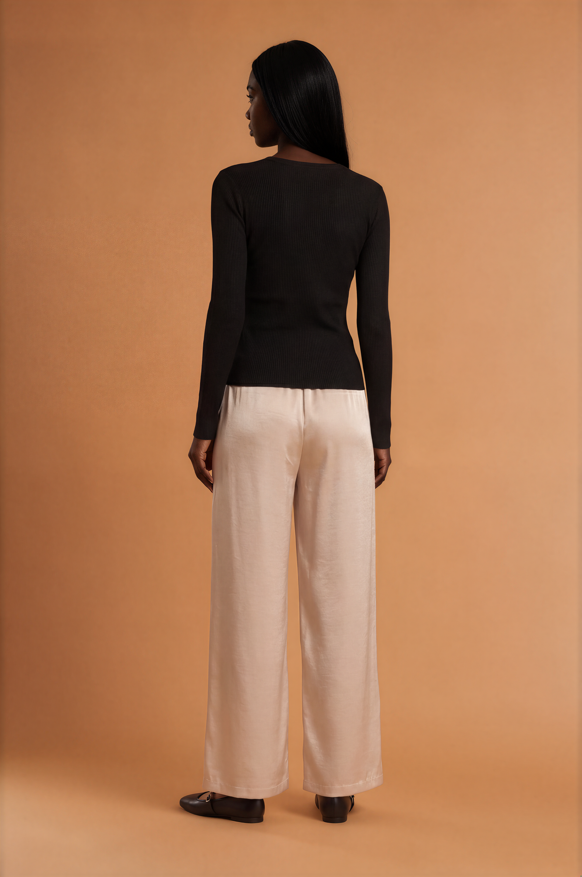 H2022 Ivory Lime Suede Pants