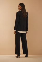 GG2059 Black Wide Fit Pants