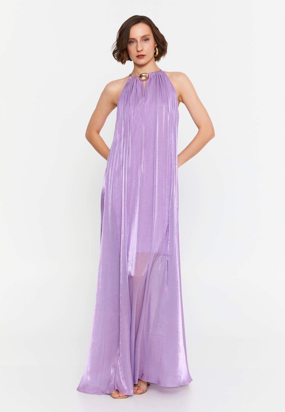DD8031 Lavender Evening Maxi Dress