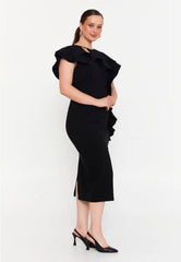 GG3039 Black Frill Official Dress