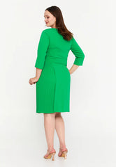 GG3030 Green Pleated Official Dress