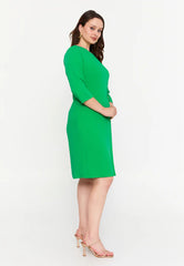 GG3030 Green Pleated Official Dress