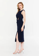 GG3009 Navy Gold Detail Official Dress