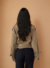 GG2019 Beige Mini Trench Coat