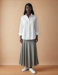 GG2026 Grey Maxi Skirt