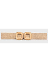 H1031 Cream Stretchy Woven Belt