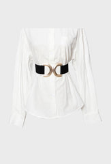 H1045 Gold Double Gold Detail Belt