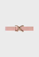 H1044 Pink Gold Buckle Belt
