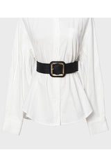 H1036 Black & Gold Detail Belt