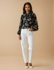 GG2033 Floral Print Top