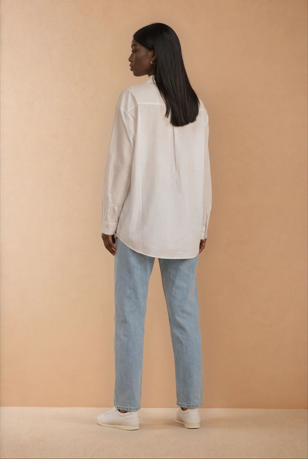 GG2127 Cotton White Top With Gold Buckle