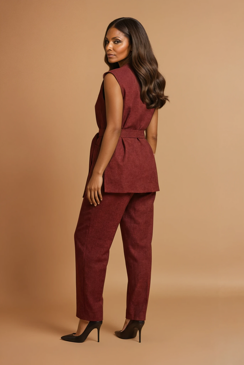 GG3410 Burgundy Pants
