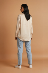 GGG4103  Butter Yellow Satin Top