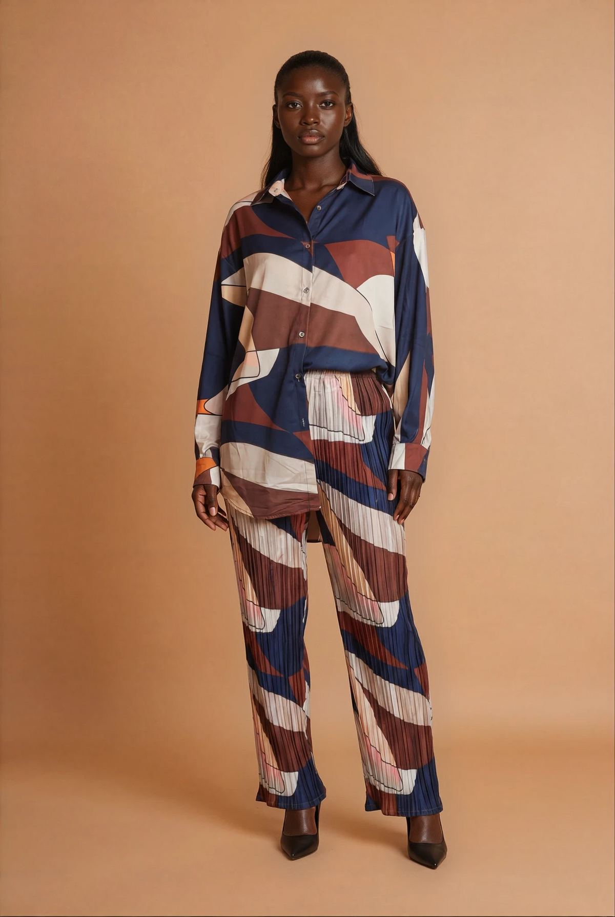 GGG4116 Multiblock Print Shirt