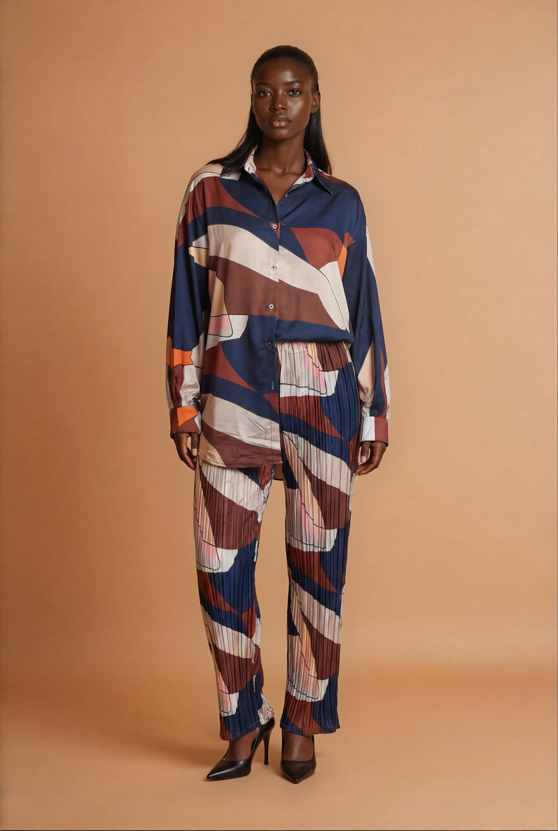 GGG4116 Multiblock Print Shirt
