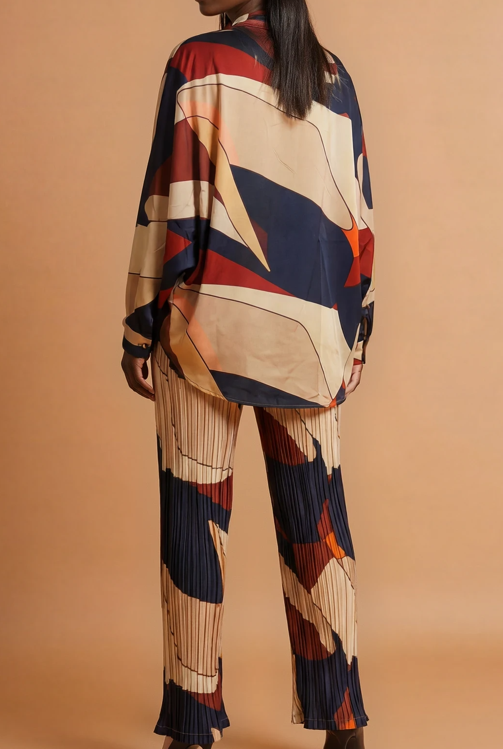 GGG4117 Multiblock Print Pants