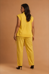 GGG5128 Yellow Sleeveless Trouser
