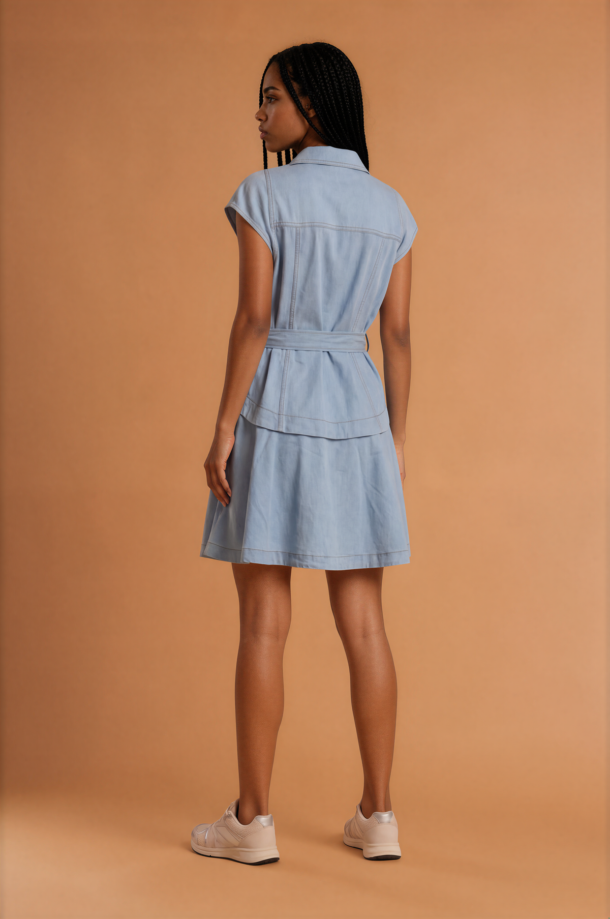 H2042 Light Denim Dress Mini