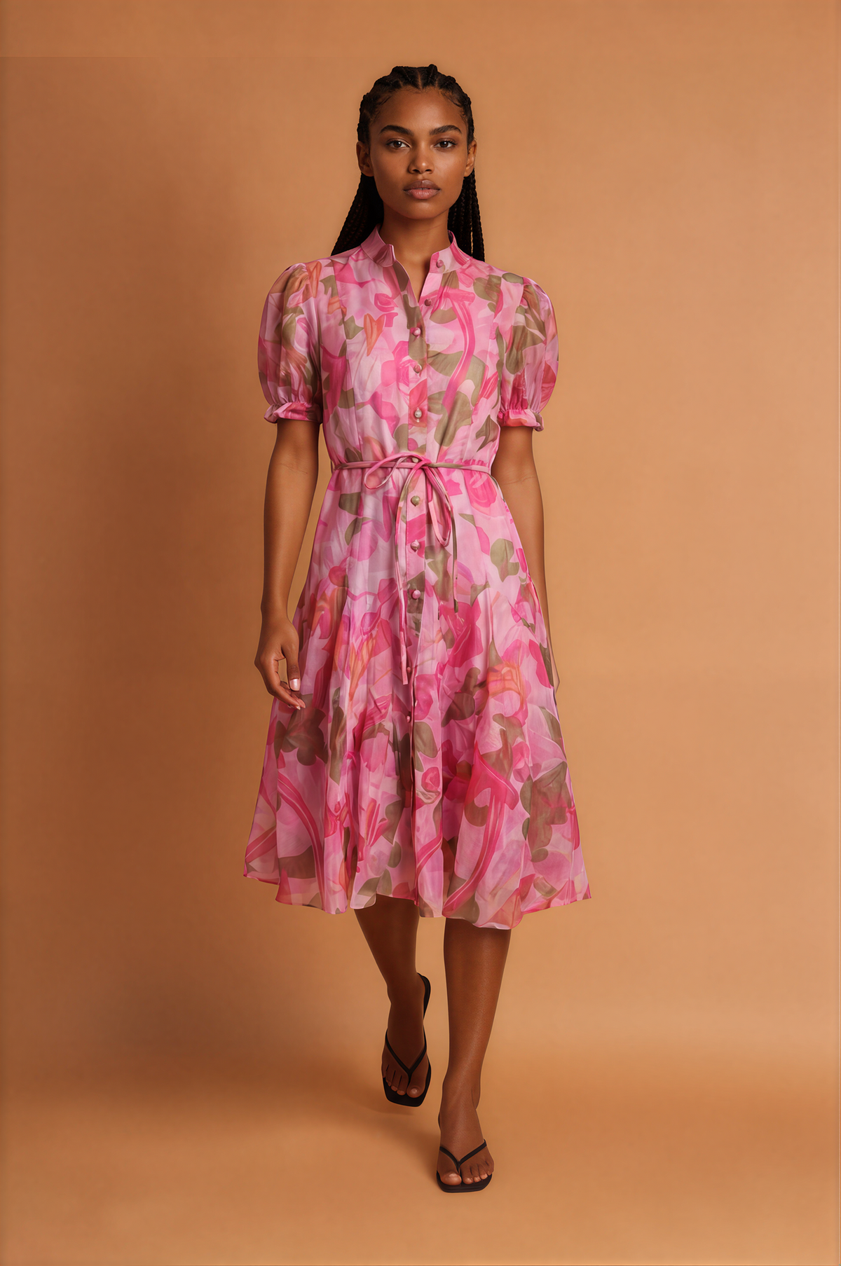 H2041 Floral Skater Dress
