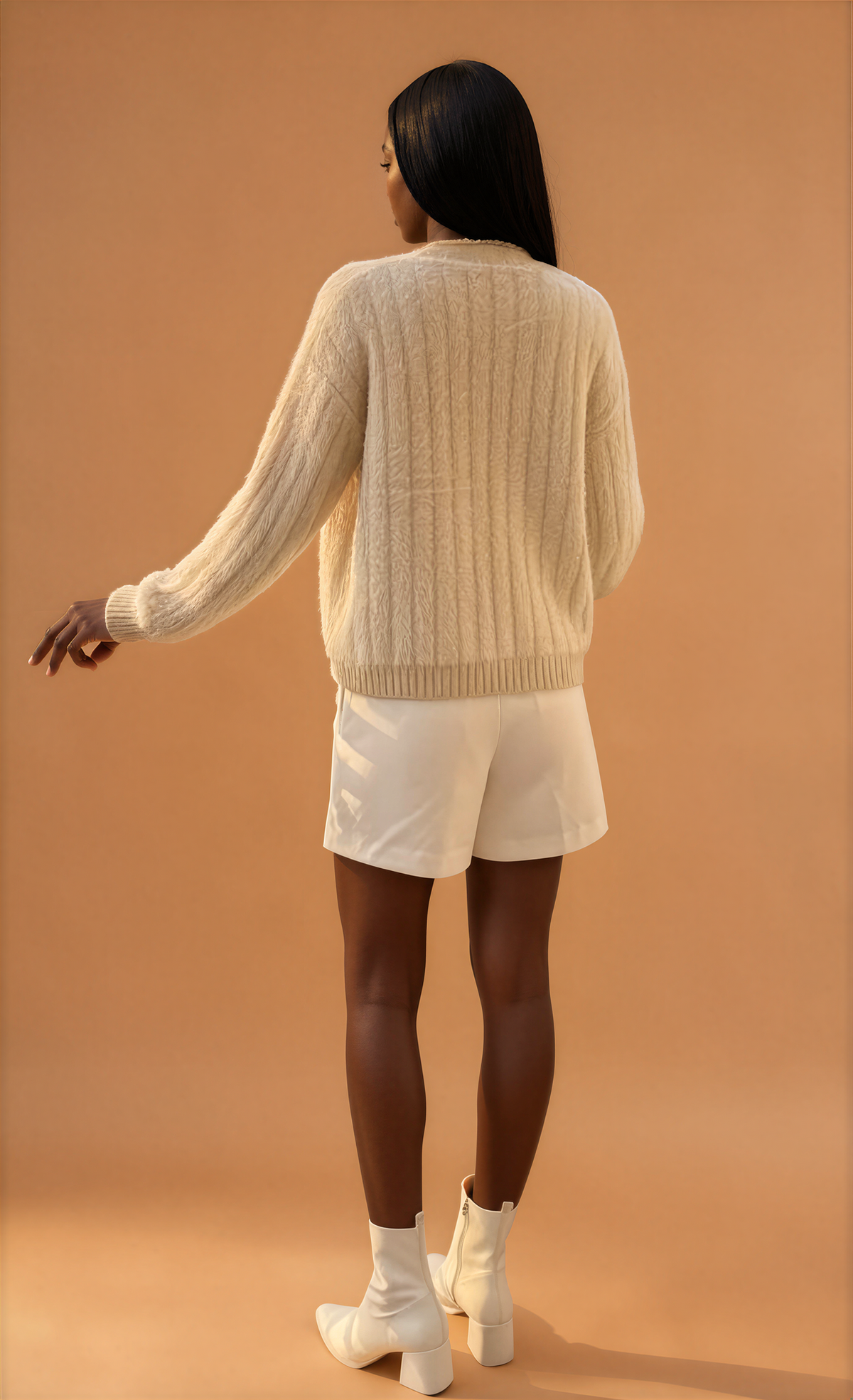 H1002 Beige Cardigan