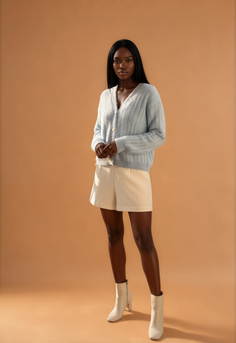 H1001 Blue Cardigan
