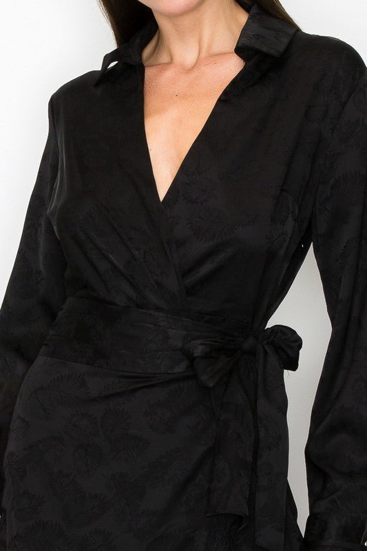DD4041 Black Fringe Detail Mini - La Elegant