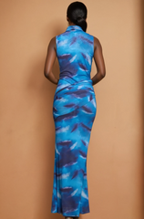 GG4103 Hot Nights Mesh Cowl Dress