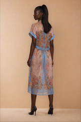 GG2074 Baby Blue Floral Dress